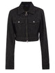 Sportmax Spdpepe - Cropped Cotton Denim Zip Jacket