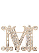 Maxmara Bath2 - Monogram Brooch With Crystals