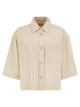Weekend Maxmara Wkdterra - Cotton Denim Short-Sleeved Shirt