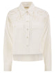 Weekend Maxmara Wkdariano - Pure Cotton Shirt With Broderie Anglaise Embroidery
