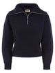 Weekend Maxmara Wkdlaser - Virgin Wool Half-Zip High-Neck Jumper