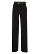 Maxmara Studio Mstamico – Wide-Leg Palazzo Trousers With Belt
