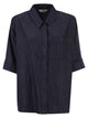 S Maxmara Stmrugiada - Lightweight Denim Shirt With Short Sleeves