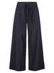 S Maxmara Stmjour - Wide-Leg Cotton Denim Trousers With Drawstring Waist