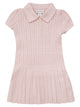 Polo Ralph Lauren Cable-Knit Dress With Collar And Pleated Skirt