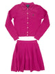 Polo Ralph Lauren Cable-Knit Cardigan And Skirt Set