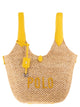 Polo Ralph Lauren Tote Polo Play In Raffia And Leather