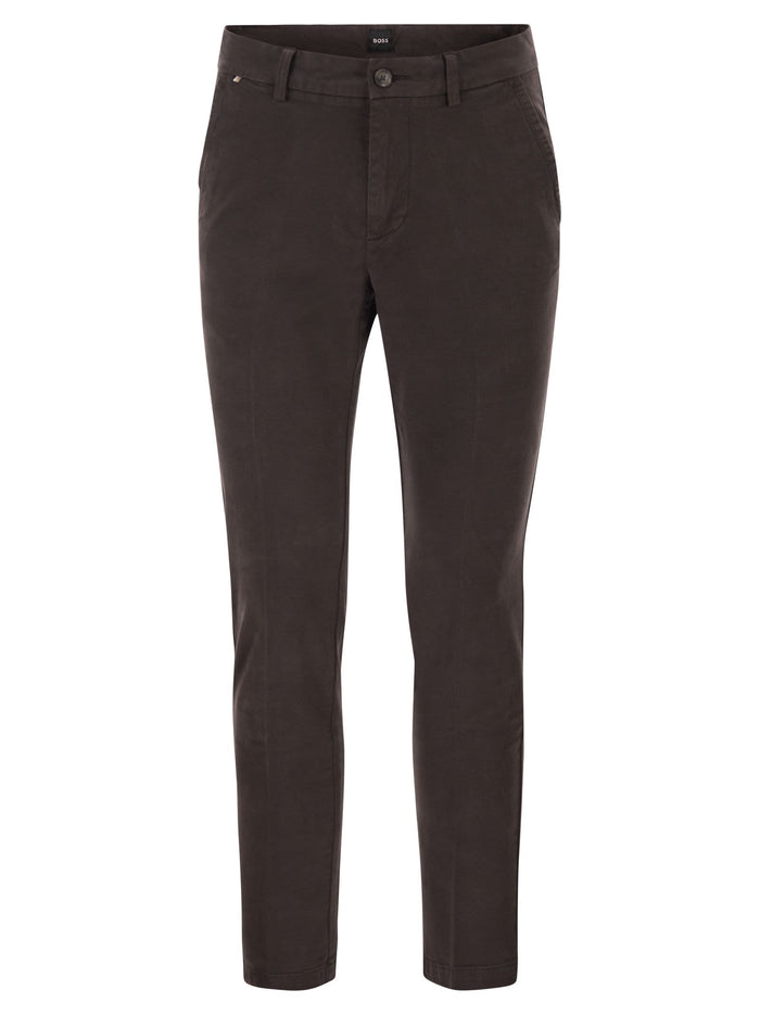 Boss Slim Fit Stretch Cotton Chino Trousers