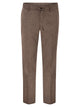 Boss Linen Blend Chino Trousers With Drawstring In Modern Regular Fit