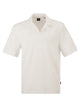 Boss Textured Cotton Polo Shirt With Open Collar