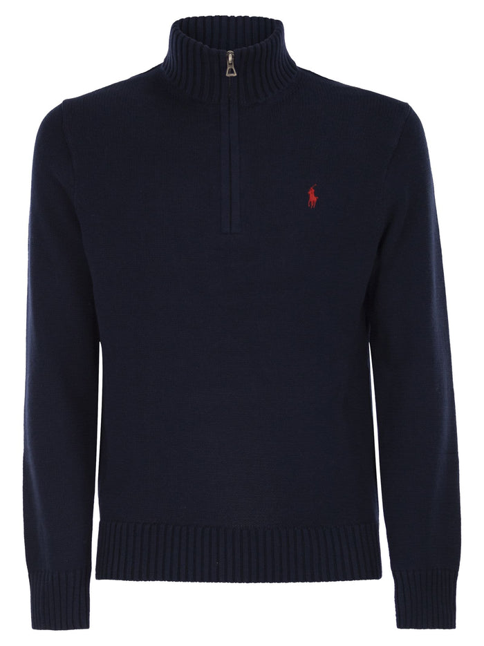 Polo Ralph Lauren Cotton Jumper With Zip Fastening
