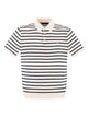 Polo Ralph Lauren Cotton And Linen Striped Knitted Polo Shirt
