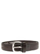 Alberto Luti Classic Belt In Hammered Leather