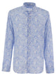 Fedeli Printed Stretch Cotton Voile Shirt