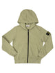 Stone Island Full-Zip Sweatshirt With Lined Hood And Pockets