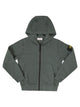 Stone Island Full-Zip Sweatshirt With Lined Hood And Pockets