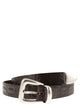 Alberto Luti Crocodile Effect Leather Belt