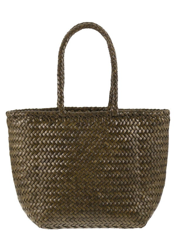 Dragon Grace Basket Small - Woven Leather Bag