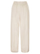 Peserico Loose-Fitting Stretch Cotton Trousers With Elasticated Waistband