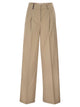 Peserico Tailored Trousers In Stretch Cotton With Pleats