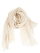 Peserico Virgin Wool Scarf With Check Pattern, Sequins And Lurex Details