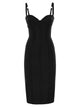 Elisabetta Franchi Lightweight Crêpe Dress With Raw-Cut Fabric
