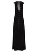 Elisabetta Franchi Viscose Knit Dress With Jewel Detail