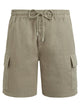 Vilebrequin Linen Bermuda Shorts With Drawstring And Cargo Pockets