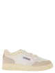 Autry Medalist - Leather Trainers With Shearling Trim