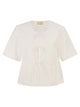 Mc2 Saint Barth Broderie Anglaise Top With Bow Fastenings