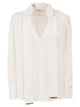 Elisabetta Franchi Viscose Georgette Shirt With Sash