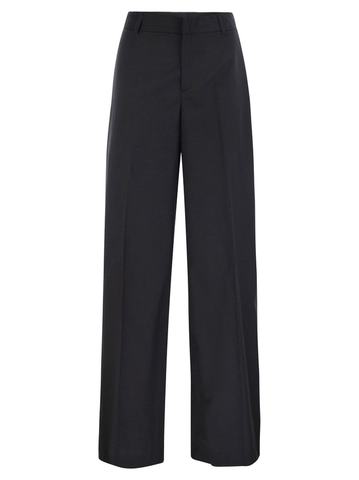 Pt Torino Lorenza - Lyocell And Cotton Trousers