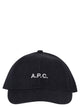 A.p.c. Cotton Denim Cap With Embroidered Logo