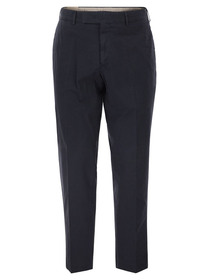 Pt Torino Stretch Cotton Tailored Trousers