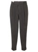 Pt Torino Carrot Trousers In Lyocell And Linen Blend