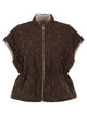 Fabiana Filippi Quilted Virgin Wool, Silk And Cashmere Gilet With Sequins