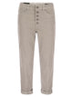 Dondup Koons - Multi-Striped Velvet Trousers With Jewelled Buttons