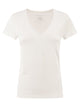Majestic Stretch Viscose T-Shirt With V-Neck