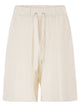 Majestic Stretch Viscose Bermuda Shorts With Drawstring Waist