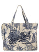 Mc2 Saint Barth Tropical Print Canvas Tote Bag