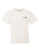 Mc2 Saint Barth Cotton T-Shirt With Embroidered Front Detail