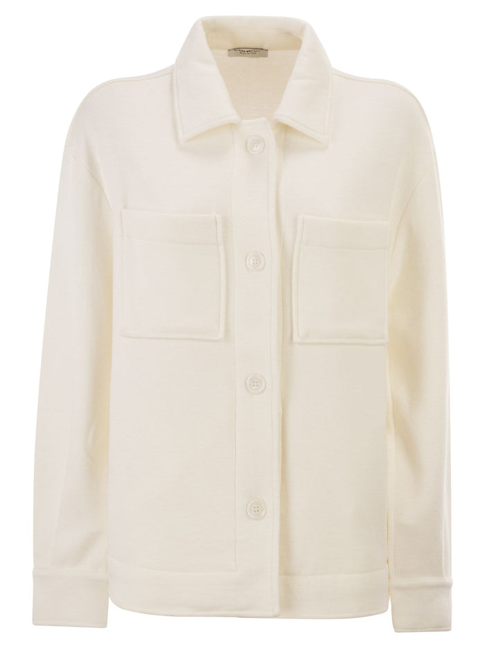 Dondup Viscose Blend Shirt Jacket
