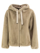 Herno Faux Fur Hooded Jacket