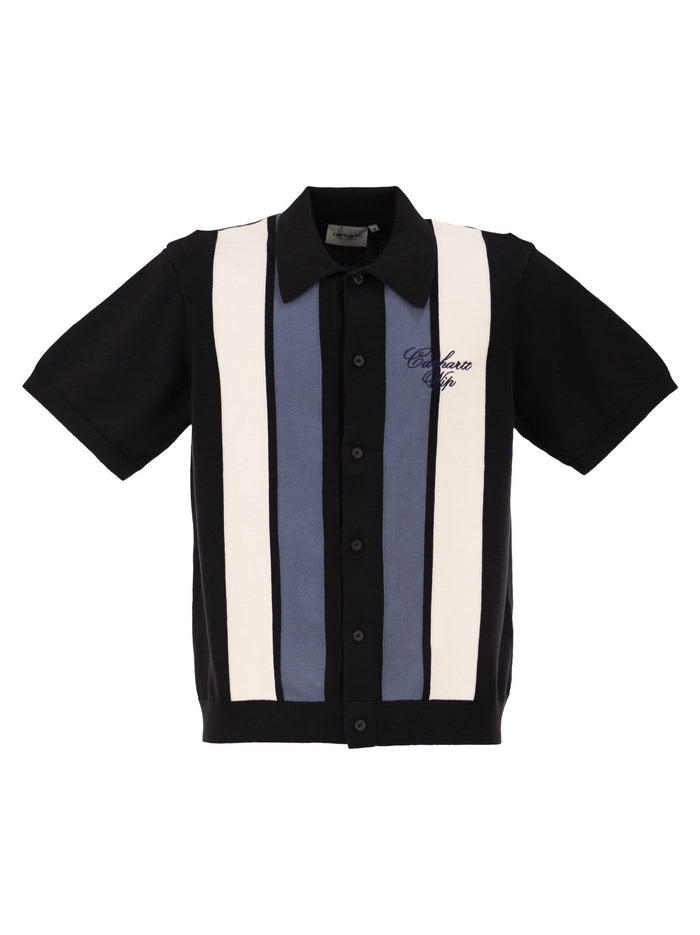 Carhartt Striped Shirt With Short Sleeves