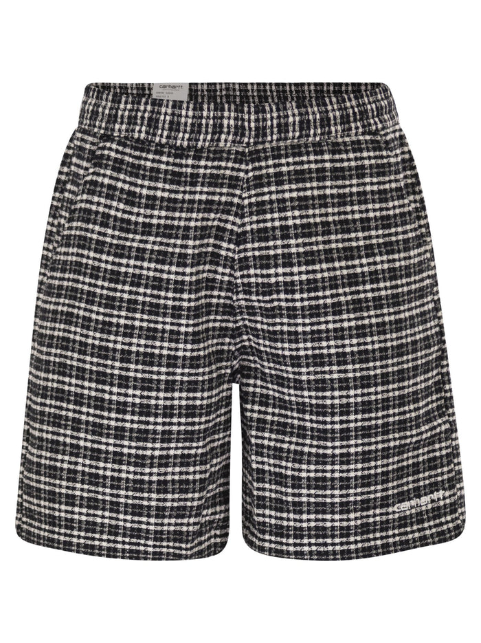 Carhartt Cotton Shorts With A Chequered Pattern