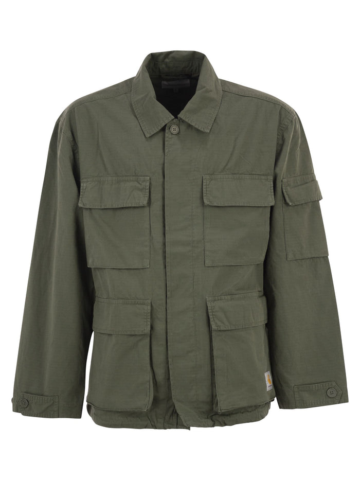 Carhartt Cotton Utility Jacket With Cargo Pockets