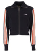 Autry Viscose Sweatshirt With Zip And Side Stripes