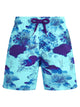 Vilebrequin Boys’ Stretch Recycled Swim Shorts With Ocean Print