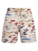 Vilebrequin Boys’ Recycled Polyamide Swim Shorts With Watercolour Fish Print