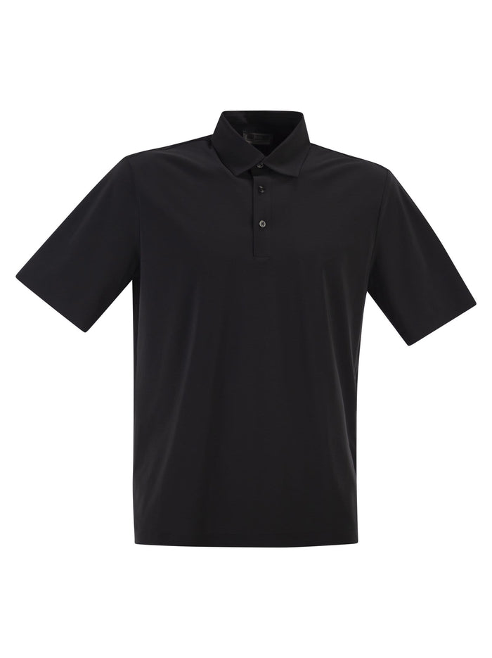 Herno Technical Functional Fabric Polo Shirt